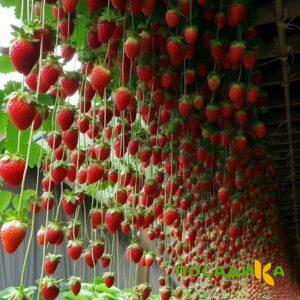 Клубника ампельная Анастасия купить по цене от 370р. в интернет-магазине «Посадика» с доставкой почтой в в Сарове и по всей России – [изображение №1].